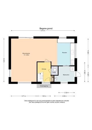 Floorplan - Rozenstraat 2, 8315 AB Luttelgeest